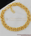 Simple Light Weight Ladies Gold Bracelet Office Use BRAC037