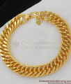 Solid Gold Pattern Heavy Thick Bracelet for Men BRAC039