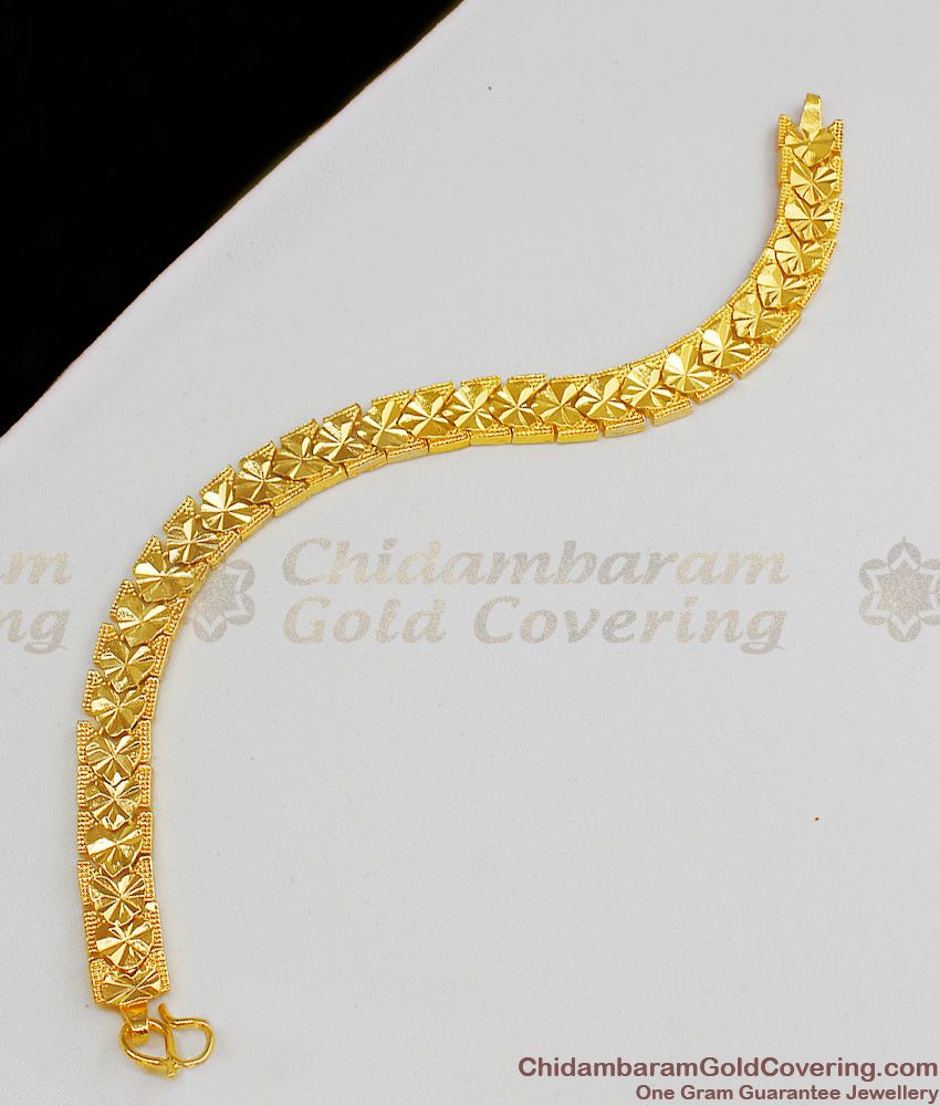 Royal Gold Mens Bracelet Imitation Pattern Thick Ornament Best Selling Jewelry BRAC060