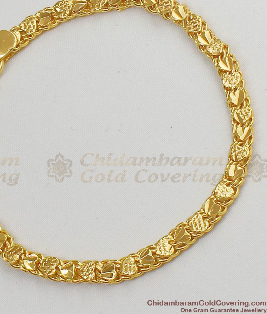 Valentines Gift Gold Plated Heart Design Bracelet Guaranteed Jewelry BRAC065