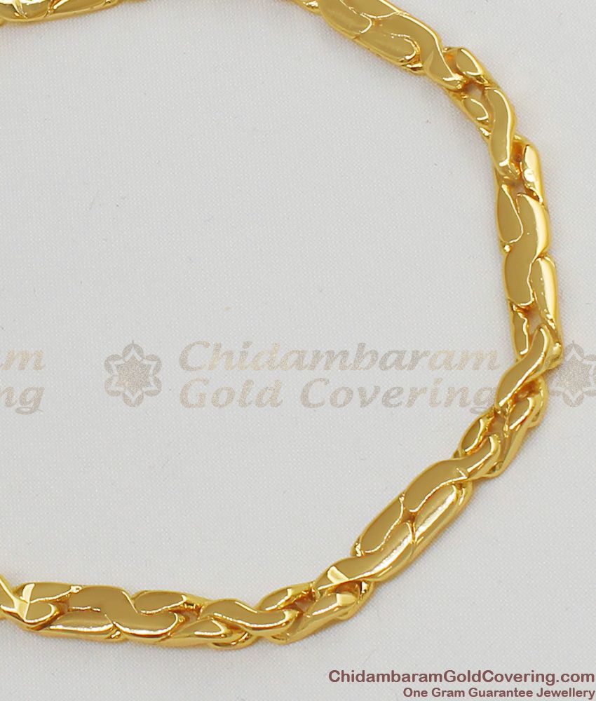 Thin Solid Design Gold Imitation Bracelet Jewelry Collection For Girls BRAC072