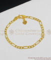 Thin Sachin Chain Design Gold Imitation Jewelry For Ladies With Guarantee BRAC074