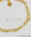 Thin Sachin Chain Design Gold Imitation Jewelry For Ladies With Guarantee BRAC074