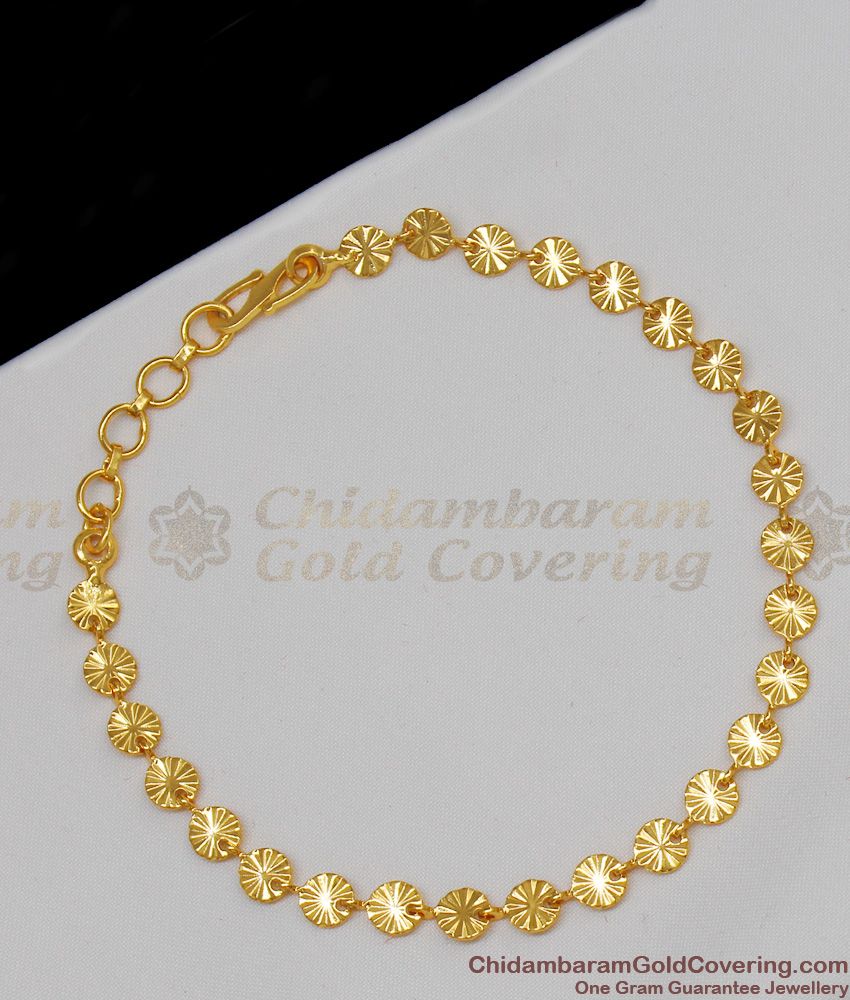 1 Gram Gold Plated Sparkling Design Rudraksha Bracelet for Ladies - Style  A249 – Soni Fashion®