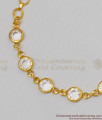 Beautiful White Stone Bracelet Gold Imitation Jewelry Online Sell BRAC097
