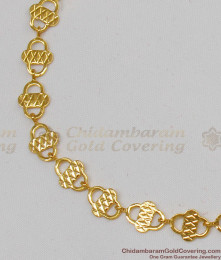 Simple Plain Gold Imitation Bracelet Regular Wear Ornament For Ladies Online BRAC098