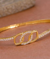 Stylish Light Weight One Gram Gold Bracelet White Stone Design BRAC1019 Stylish Light Weight One Gram Gold Bracelet White Stone Design BRAC1019