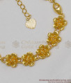 High On Fashion Sunflower Design Real Gold Bracelet Bridal Design BRAC102
