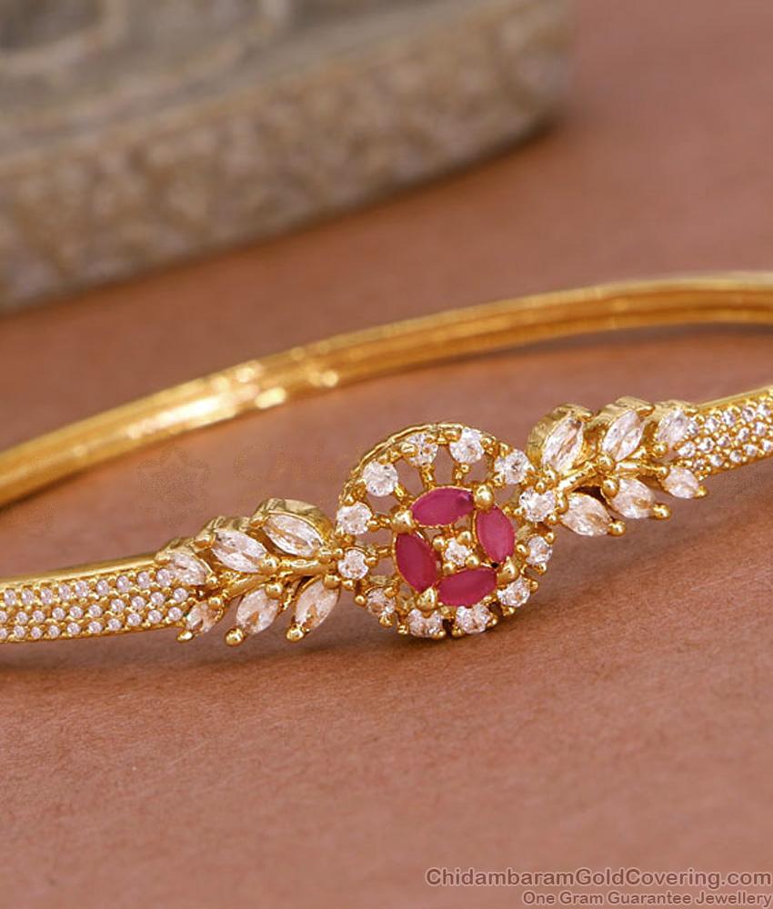 High Quality Kada Pattern Gold Imitation Stone Bracelet For Women BRAC1026 High Quality Kada Pattern Gold Imitation Stone Bracelet For Women BRAC1026