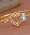 Beautiful Heart Shaped Diamond Bracelet With Blue Gemstone BRAC1031 Beautiful Heart Shaped Diamond Bracelet With Blue Gemstone BRAC1031