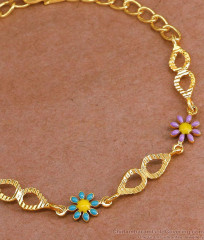 New Arrival Enamel Pattern Gold Plated Bracelet Design Online BRAC1043 New Arrival Enamel Pattern Gold Plated Bracelet Design Online BRAC1043