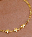 Daily Wear Plain Gold Bracelet Star Charms Design For Girls BRAC1046 Daily Wear Plain Gold Bracelet Star Charms Design For Girls BRAC1046