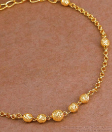 Latest Plain Golden Beads Bracelet Fancy Jewelry Collection BRAC1047
