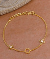 Thin 1 Gram Gold Ad Stone Bracelet Design For College Girls BRAC1049 Thin 1 Gram Gold Ad Stone Bracelet Design For College Girls BRAC1049