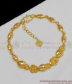 Lovely Gold Double Rose With Heart Dollar Fancy Model Bracelet For Girls BRAC105