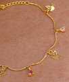 Stylish Ad Stone Light Weight Gold Bracelet Hanging Birds Design BRAC1051 Stylish Ad Stone Light Weight Gold Bracelet Hanging Birds Design BRAC1051