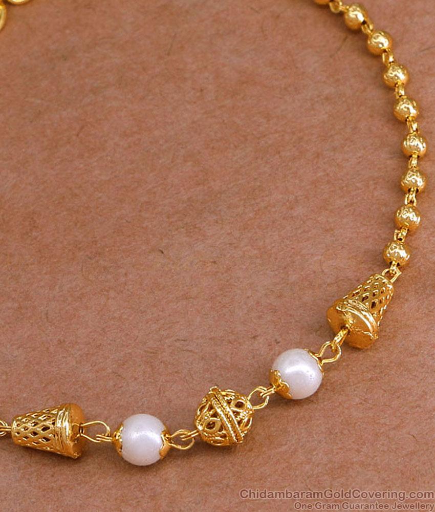 Latest Pearl Design Gold Imitation Bracelet Collections Online BRAC1052 Latest Pearl Design Gold Imitation Bracelet Collections Online BRAC1052