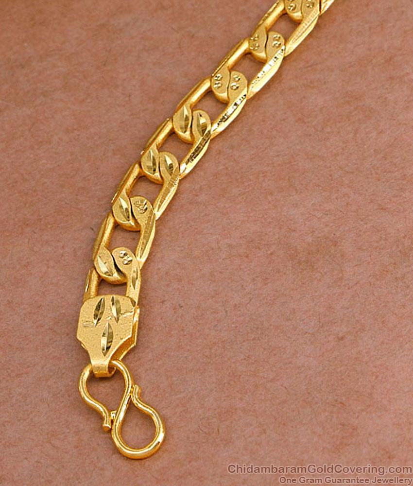 Latest Design Forming Gold Mens Bracelet Design 2 Gram Jewelry BRAC1056 Latest Design Forming Gold Mens Bracelet Design 2 Gram Jewelry BRAC1056
