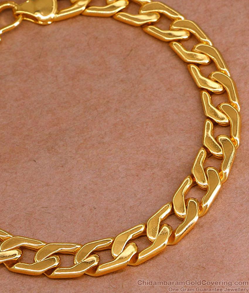 Buy New Model Gold Imitation Bracelet Design For Men BRAC1059 Buy New Model Gold Imitation Bracelet Design For Men BRAC1059