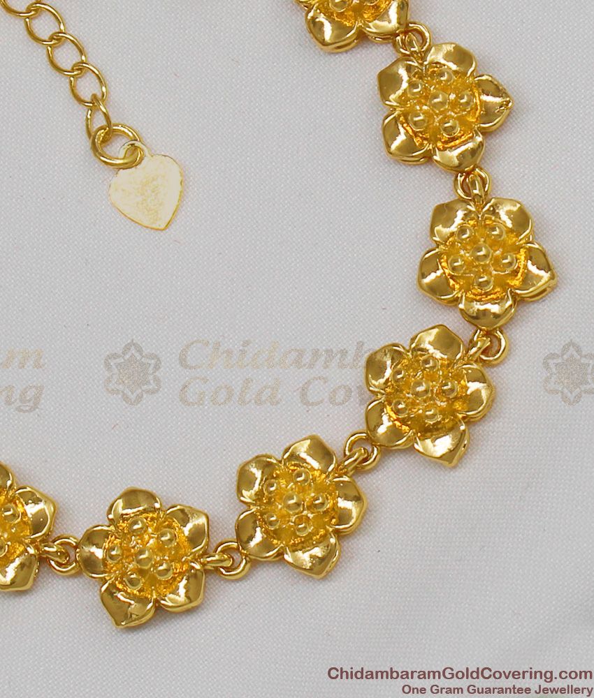 Beautiful Full Flower Model Gold Imitation Bracelet For Marriage Functions BRAC106 Beautiful Full Flower Model Gold Imitation Bracelet For Marriage Functions BRAC106