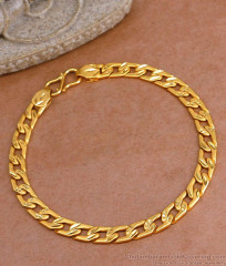 Real Gold Tone Fancy Bracelet Design For Men 2 Gram Gold Jewelry BRAC1060
