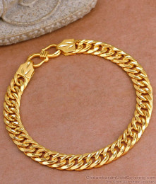 Premium Quality Two Gram Gold Mens Bracelet Collections Online BRAC1066