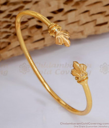 Plain Floral Design Impon Kaapu Adjustable 5 Metal Jewelry Online BRAC1067