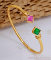 High Quality Impon Ruby Green Stone Adjustable Bracelet 5 Metal Jewelry BRAC1073