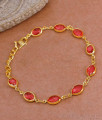 High Quality Ruby Gemstone Bracelet Imitation Jewelry Collections BRAC1077