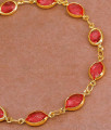 High Quality Ruby Gemstone Bracelet Imitation Jewelry Collections BRAC1077