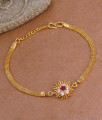 New Arrival Ruby White Flower Bracelet Gold Imitation Jewelry BRAC1080 New Arrival Ruby White Flower Bracelet Gold Imitation Jewelry BRAC1080
