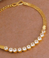 Sparkling American Diamond Gold Plated Bracelet Designs BRAC1081 Sparkling American Diamond Gold Plated Bracelet Designs BRAC1081