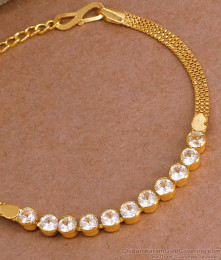 Sparkling American Diamond Gold Plated Bracelet Designs BRAC1081