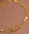 Trendy Chain Type Gold Imitation Bracelet Butterfly Design BRAC1089