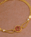 Buy One Gram Gold Ruby Stone Bracelet At Affordable Price BRAC1091