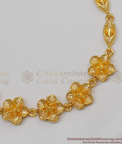 Gold Step Chain Necklace from Jewel One  South India Jewels