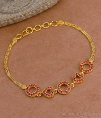 Stunning Ruby Stone Gold Imitation Bracelet Party Wear Collections BRAC1133 Stunning Ruby Stone Gold Imitation Bracelet Party Wear Collections BRAC1133