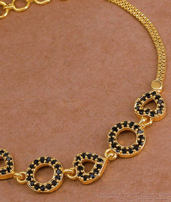 Buy Evil Eye Black Stone Gold Imitation Bracelet At Affordable Price Online BRAC1136