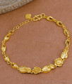 Two Gram Gold Flower Design Bracelet Chain Type For Women Online BRAC1142 Two Gram Gold Flower Design Bracelet Chain Type For Women Online BRAC1142