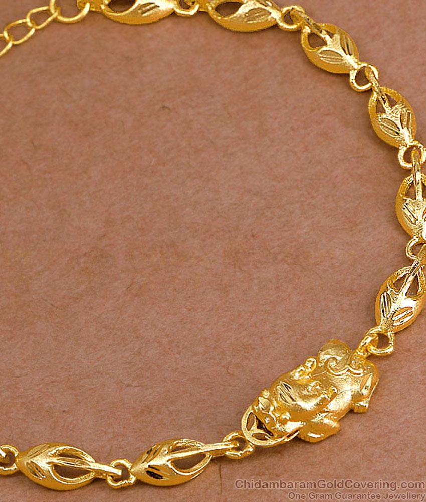 Real Gold Tone Dragon Motif Bracelet For Bridal Wear Online BRAC1143 Real Gold Tone Dragon Motif Bracelet For Bridal Wear Online BRAC1143