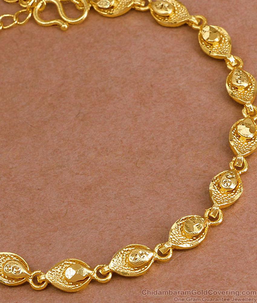 Leaf Design Micro Plated Bracelet Without Design Shop Online BRAC1145 Leaf Design Micro Plated Bracelet Without Design Shop Online BRAC1145