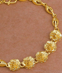 Premium Quality Forming Gold Flower Bracelet Solid Design Online BRAC1147 Premium Quality Forming Gold Flower Bracelet Solid Design Online BRAC1147