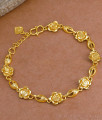 24Kt Gold Flower Charms Bracelet 2 Gram Gold Jewelry BRAC1148 24Kt Gold Flower Charms Bracelet 2 Gram Gold Jewelry BRAC1148