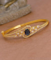 Stylish Sapphire Gemstone One Gram Gold Kada Bracelet Online BRAC1149 Stylish Sapphire Gemstone One Gram Gold Kada Bracelet Online BRAC1149