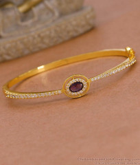 New Arrival Violet Stone Gold Imitation Bracelet Design Online BRAC1158