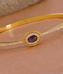 New Arrival Violet Stone Gold Imitation Bracelet Design Online BRAC1158