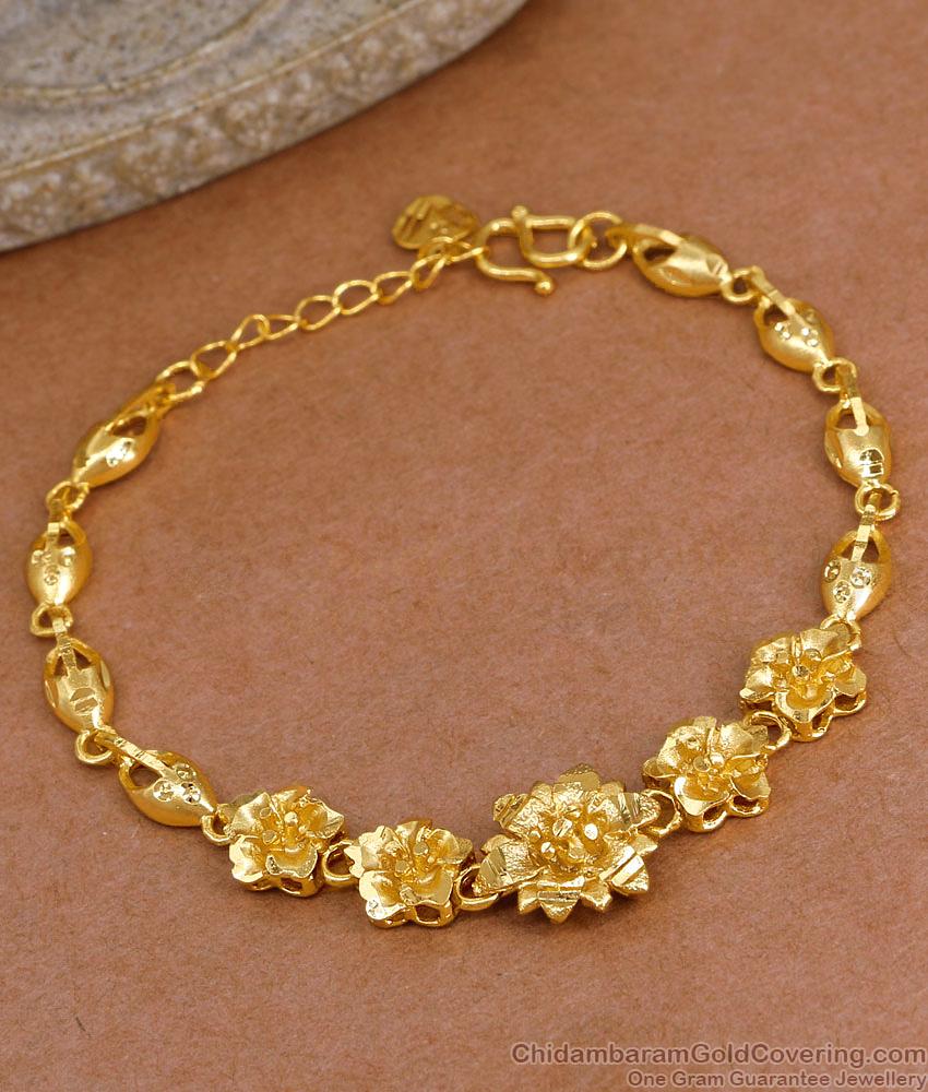 22Kt Gold 3D Flower Bracelet Design Forming Jewelry Online BRAC1162 22Kt Gold 3D Flower Bracelet Design Forming Jewelry Online BRAC1162
