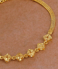 Plain One Gram Gold Bracelet Design At Affordable Price BRAC1164