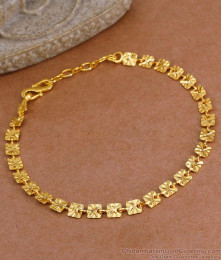 Buy Light Weight Gold Imitation Bracelet Square Cut Design BRAC1165