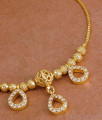 Attractive Milagu Mani Gold Imitation Bracelet With White Stone Drop Design BRAC1172